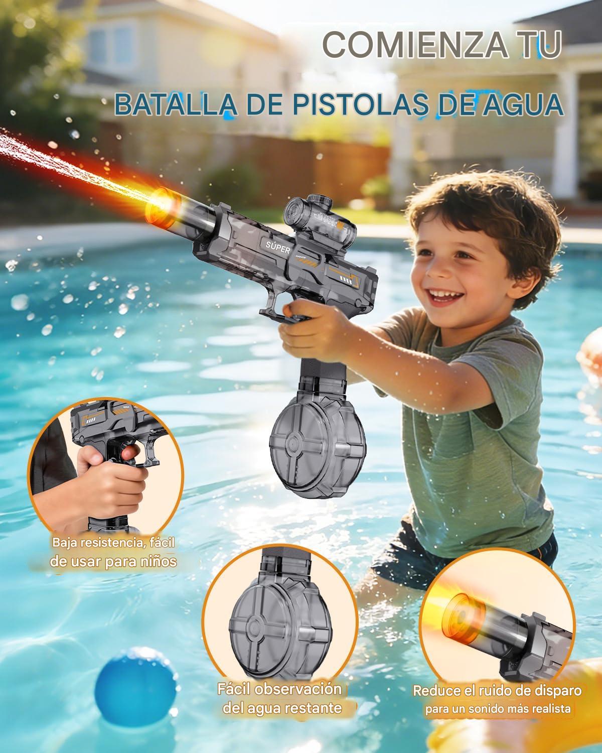 Pistola de Agua Niños con Llama LED